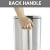 Better Homes & Gardens 3.1 Gallon Round Kitchen Step Trash Can Stainless Steel, Silver