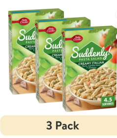 (3 pack) Suddenly Salad Creamy Italian Pasta Salad Mix with Vegetable Blend & Seasoning, 8.3 oz Box