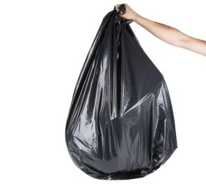 Pack of 200 Regular Duty Trash Bags, Black 36 x 58. High Density Opaque Trash Bags 36x58. Thickness 0.7 Mil. 55 Gallon Garbage Bin Liners for Office