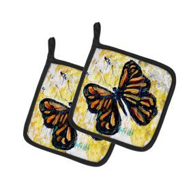 NEW Butterfly Breeze Pair of Pot Holders Kitchen Heat Resistant Pot Holders Sets Oven Hot Pads for Cooking Baking BBQ, 7 1/2 x 7 1/2