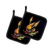 Crawfish Boiling Pot Pair of Pot Holders Kitchen Heat Resistant Pot Holders Sets Oven Hot Pads for Cooking Baking BBQ, 7 1/2 x 7 1/2