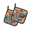 Sand Dollars Pair of Pot Holders Kitchen Heat Resistant Pot Holders Sets Oven Hot Pads for Cooking Baking BBQ, 7 1/2 x 7 1/2