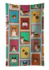 Lots of Sable Pembroke Corgi Kitchen Towel Dish Cloths Guest Hand Towel Decorative Bathroom Towel for Face,Tea, Dishcloth, Kitchen and Bath
