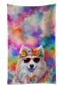 Samoyed Hippie Dawg Kitchen Towel Dish Cloths Guest Hand Towel Decorative Bathroom Towel for Face,Tea, Dishcloth, Kitchen and Bath