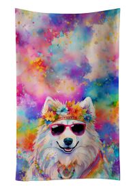 Samoyed Hippie Dawg Kitchen Towel Dish Cloths Guest Hand Towel Decorative Bathroom Towel for Face,Tea, Dishcloth, Kitchen and Bath