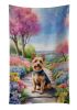 Australian Terrier Spring Garden Kitchen Towel Dish Cloths Guest Hand Towel Decorative Bathroom Towel for Face,Tea, Dishcloth, Kitchen and Bath