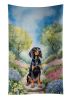 Black and Tan Coonhound Spring Path Kitchen Towel Dish Cloths Guest Hand Towel Decorative Bathroom Towel for Face,Tea, Dishcloth, Kitchen and Bath