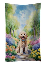 Goldendoodle Spring Path Kitchen Towel Dish Cloths Guest Hand Towel Decorative Bathroom Towel for Face,Tea, Dishcloth, Kitchen and Bath