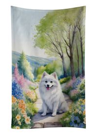 American Eskimo Spring Garden Kitchen Towel Dish Cloths Guest Hand Towel Decorative Bathroom Towel for Face,Tea, Dishcloth, Kitchen and Bath
