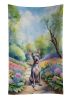 American Hairless Terrier Spring Garden Kitchen Towel Dish Cloths Guest Hand Towel Decorative Bathroom Towel for Face,Tea, Dishcloth, Kitchen and Bath