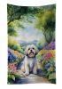 Lhasa Apso Spring Path Kitchen Towel Dish Cloths Guest Hand Towel Decorative Bathroom Towel for Face,Tea, Dishcloth, Kitchen and Bath