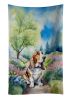 Basset Hound Spring Garden Kitchen Towel Dish Cloths Guest Hand Towel Decorative Bathroom Towel for Face,Tea, Dishcloth, Kitchen and Bath