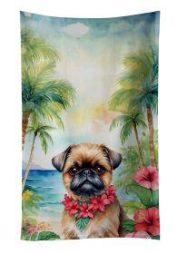 Brussels Griffon Luau Kitchen Towel Dish Cloths Guest Hand Towel Decorative Bathroom Towel for Face,Tea, Dishcloth, Kitchen and Bath