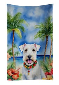 Sealyham Terrier Luau Kitchen Towel Dish Cloths Guest Hand Towel Decorative Bathroom Towel for Face,Tea, Dishcloth, Kitchen and Bath
