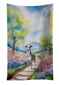 Whippet Spring Path Kitchen Towel Dish Cloths Guest Hand Towel Decorative Bathroom Towel for Face,Tea, Dishcloth, Kitchen and Bath