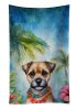 Border Terrier Luau Kitchen Towel Dish Cloths Guest Hand Towel Decorative Bathroom Towel for Face,Tea, Dishcloth, Kitchen and Bath
