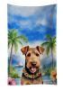 Airedale Terrier Luau Kitchen Towel Dish Cloths Guest Hand Towel Decorative Bathroom Towel for Face,Tea, Dishcloth, Kitchen and Bath