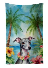 Italian Greyhound Luau Kitchen Towel Dish Cloths Guest Hand Towel Decorative Bathroom Towel for Face,Tea, Dishcloth, Kitchen and Bath