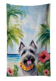 Skye Terrier Luau Kitchen Towel Dish Cloths Guest Hand Towel Decorative Bathroom Towel for Face,Tea, Dishcloth, Kitchen and Bath