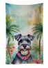Schnauzer Luau Kitchen Towel Dish Cloths Guest Hand Towel Decorative Bathroom Towel for Face,Tea, Dishcloth, Kitchen and Bath