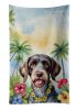 German Wirehaired Pointer Luau Kitchen Towel Dish Cloths Guest Hand Towel Decorative Bathroom Towel for Face,Tea, Dishcloth, Kitchen and Bath