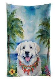 Great Pyrenees Luau Kitchen Towel Dish Cloths Guest Hand Towel Decorative Bathroom Towel for Face,Tea, Dishcloth, Kitchen and Bath