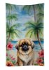 Pekingese Luau Kitchen Towel Dish Cloths Guest Hand Towel Decorative Bathroom Towel for Face,Tea, Dishcloth, Kitchen and Bath