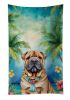 Shar Pei Luau Kitchen Towel Dish Cloths Guest Hand Towel Decorative Bathroom Towel for Face,Tea, Dishcloth, Kitchen and Bath