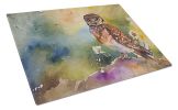 NEW Burrowing Owl Glass Cutting Board Decorative Tempered Glass Kitchen Cutting and Serving Board Large Size Chopping Board