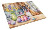 NEW Decorating Easter Boxer Glass Cutting Board Decorative Tempered Glass Kitchen Cutting and Serving Board Large Size Chopping Board