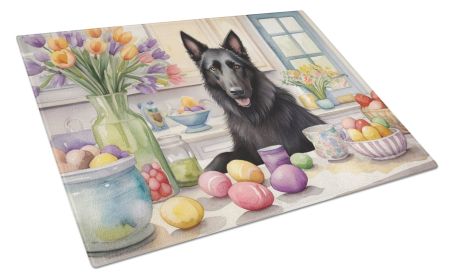 NEW Decorating Easter Belgian Sheepdog Glass Cutting Board Decorative Tempered Glass Kitchen Cutting and Serving Board Large Size Chopping Board