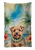 Norfolk Terrier Luau Kitchen Towel Dish Cloths Guest Hand Towel Decorative Bathroom Towel for Face,Tea, Dishcloth, Kitchen and Bath