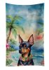 Miniature Pinscher Luau Kitchen Towel Dish Cloths Guest Hand Towel Decorative Bathroom Towel for Face,Tea, Dishcloth, Kitchen and Bath