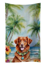 Nova Scotia Duck Tolling Retriever Luau Kitchen Towel Dish Cloths Guest Hand Towel Decorative Bathroom Towel for Face,Tea, Dishcloth, Kitchen and Bath