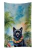 Schipperke Luau Kitchen Towel Dish Cloths Guest Hand Towel Decorative Bathroom Towel for Face,Tea, Dishcloth, Kitchen and Bath