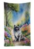 Keeshond Spring Path Kitchen Towel Dish Cloths Guest Hand Towel Decorative Bathroom Towel for Face,Tea, Dishcloth, Kitchen and Bath