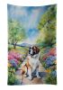 Saint Bernard Spring Path Kitchen Towel Dish Cloths Guest Hand Towel Decorative Bathroom Towel for Face,Tea, Dishcloth, Kitchen and Bath