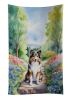 Sheltie Spring Path Kitchen Towel Dish Cloths Guest Hand Towel Decorative Bathroom Towel for Face,Tea, Dishcloth, Kitchen and Bath
