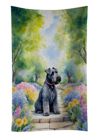 Kerry Blue Terrier Spring Path Kitchen Towel Dish Cloths Guest Hand Towel Decorative Bathroom Towel for Face,Tea, Dishcloth, Kitchen and Bath