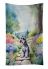 Schnauzer Spring Path Kitchen Towel Dish Cloths Guest Hand Towel Decorative Bathroom Towel for Face,Tea, Dishcloth, Kitchen and Bath