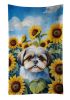 Shih Tzu in Sunflowers Kitchen Towel Dish Cloths Guest Hand Towel Decorative Bathroom Towel for Face,Tea, Dishcloth, Kitchen and Bath