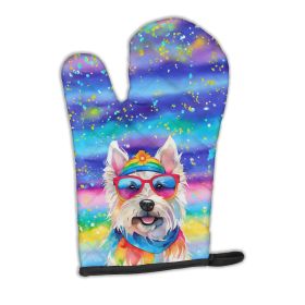 Westie Hippie Dawg Oven Mitt Heat Resistant Thick Oven Mitt for Hot Pans and Oven, Kitchen Mitt Protect Hands, Cooking Baking Glove
