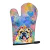 English Bulldog Hippie Dawg Oven Mitt Heat Resistant Thick Oven Mitt for Hot Pans and Oven, Kitchen Mitt Protect Hands, Cooking Baking Glove