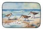 Sandpipers Hunting Dish Drying Mat Absorbent Dish Drying Mat Pad for Kitchen Counter Dish Drainer Mat for Countertop, 14 x 21", Multicolor