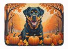 Rottweiler Fall Memory Foam Kitchen Mat Machine Washable Anti-Fatigue Mat Cushion Comfort Bath Mat or Kitchen Rug