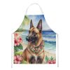 Belgian Malinois Luau Apron Cooking Kitchen Server Baking Crafts Gardening for Adult Women Men, Unisex, Large, Multicolor