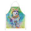 Siberian Husky Hippie Dawg Apron Cooking Kitchen Server Baking Crafts Gardening for Adult Women Men, Unisex, Large, Multicolor