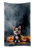 Corgi Puppy Halloween Kitchen Towel Dish Cloths Guest Hand Towel Decorative Bathroom Towel for Face,Tea, Dishcloth, Kitchen and Bath
