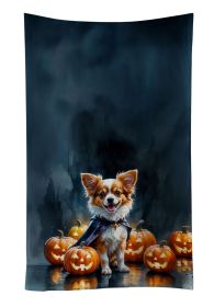 Papillon Puppy Halloween Kitchen Towel Dish Cloths Guest Hand Towel Decorative Bathroom Towel for Face,Tea, Dishcloth, Kitchen and Bath