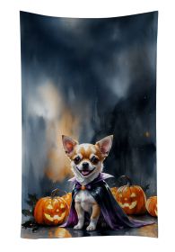 Chihuahua Puppy Halloween Kitchen Towel Dish Cloths Guest Hand Towel Decorative Bathroom Towel for Face,Tea, Dishcloth, Kitchen and Bath